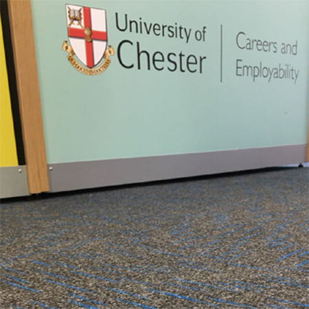 Rawson carpet tile for Chester University